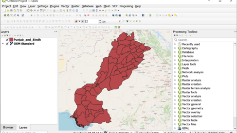 QGIS interface