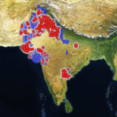 Arches database satellite image