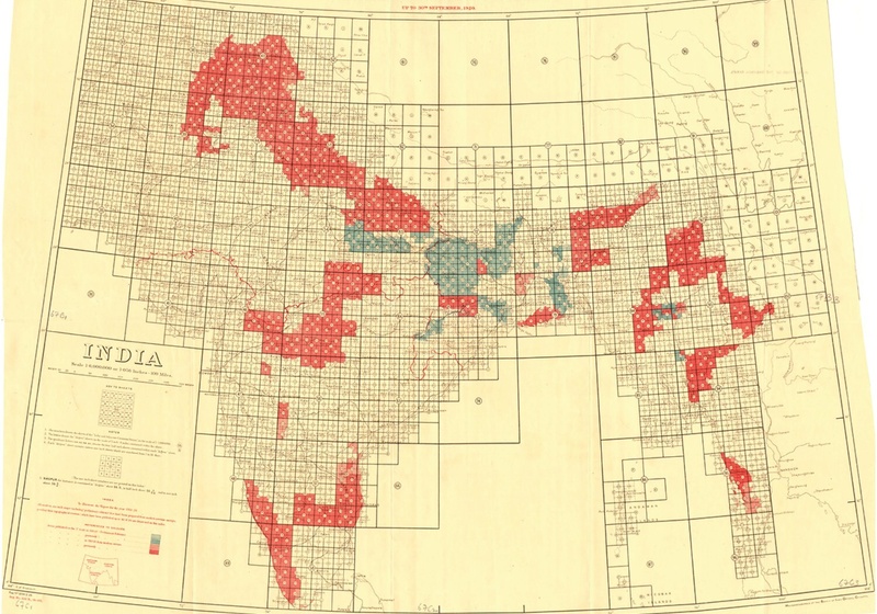 Historic map of South Asia